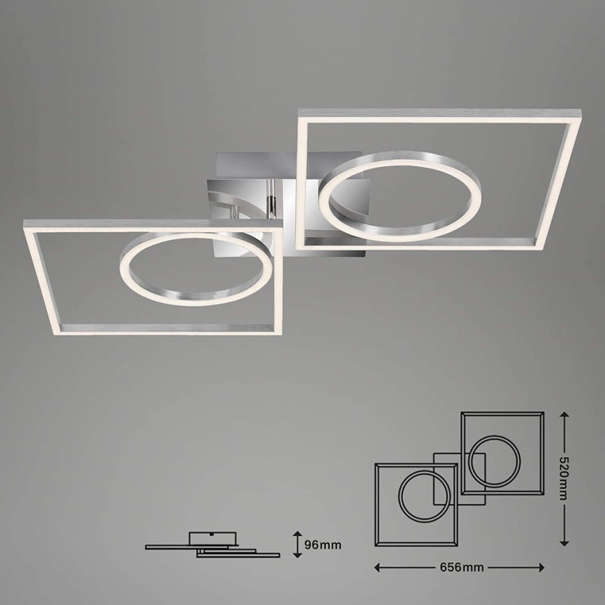 Briloner 3135-018 - LED prigušiva stropna svetiljka FRAME LED/43,8W/230V 3000K