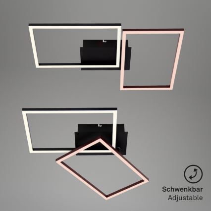 Briloner 3149-018 - LED prigušiva plafonska svetiljka FRAME 2xLED/15W/230V + daljinski upravljač