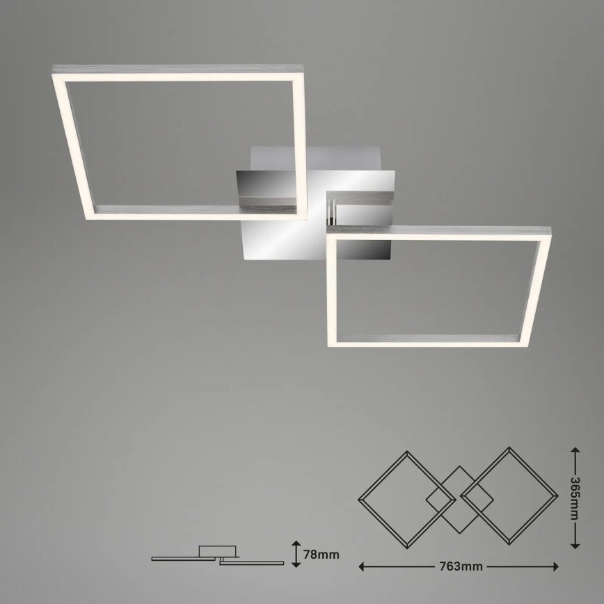 Briloner 3192-018 - LED plafonska svetiljka FRAMES 2xLED/16W/230V