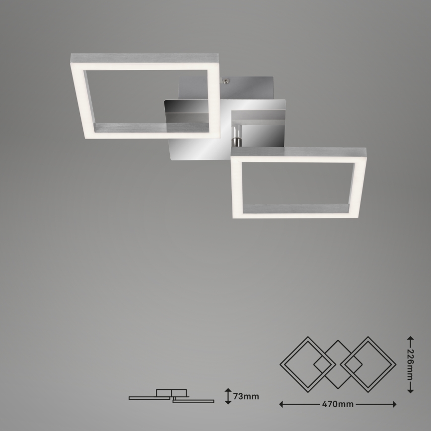 Briloner 3207-018 - LED plafonsko svetlo FRAMES 2xLED/8W/230V