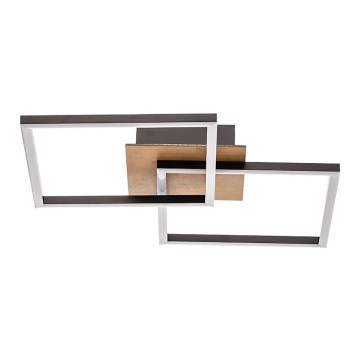 Briloner 3210-014 - LED prigušiva stropna svetiljka FRAME 2xLED/11W/230V braon