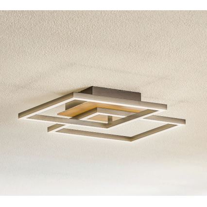 Briloner 3210-014 - LED prigušiva stropna svetiljka FRAME 2xLED/11W/230V braon