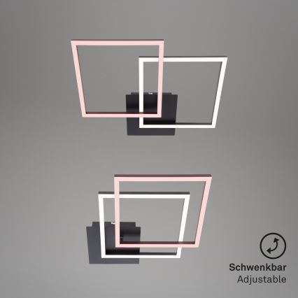 Briloner 3210-015 - LED prigušiva plafonska svetiljka FRAME 2xLED/11W/230V crna