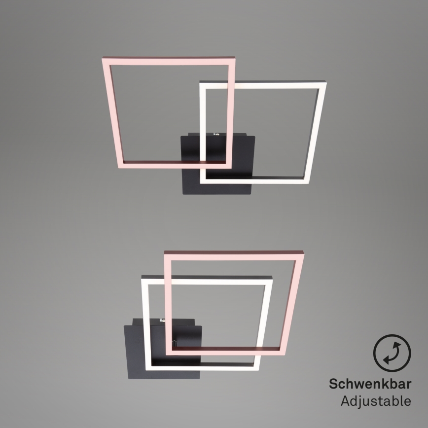 Briloner 3210-015 - LED prigušiva plafonska svetiljka FRAME 2xLED/11W/230V crna