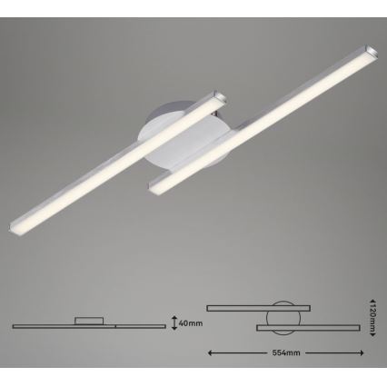 Briloner 3257-029 - LED plafonski luster GO 2xLED/6W/230V