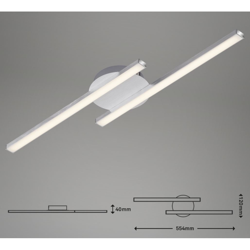 Briloner 3257-029 - LED plafonski luster GO 2xLED/6W/230V
