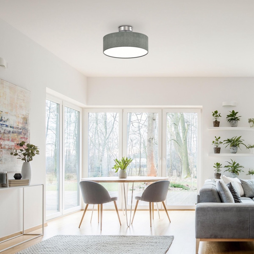 Briloner 3375-024 - Plafonsko svetlo 1xE27/40W/230V Ø 30 cm sivo