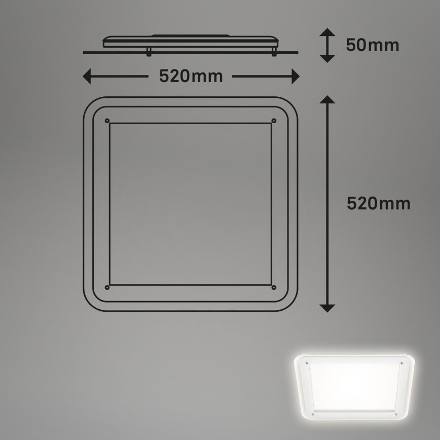 Briloner 3397-016 - LED plafonsko svetlo FREE LED/22W/230V