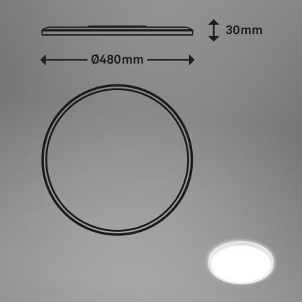 Briloner 3428-016 - LED plafonsko svetlo SLIM LED/30W/230V