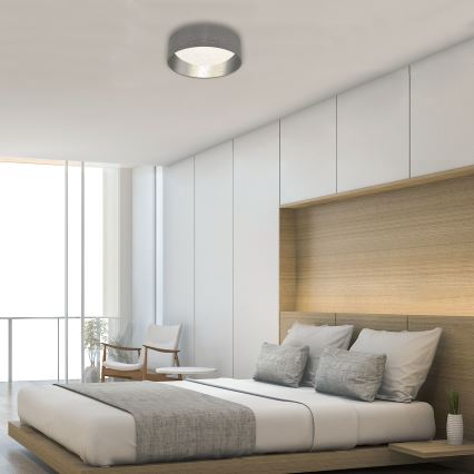 Briloner 3482014 - LED plafonjera MAILA STARRY LED/12W/230V siva/srebrna