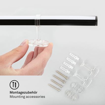 Briloner 3501-015 - LED plafonski luster STAFF 5xLED/4,8W/230V crna