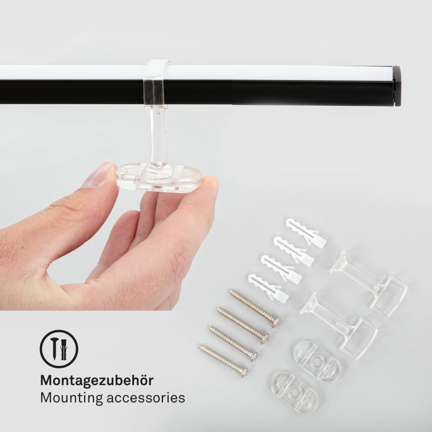 Briloner 3501-015 - LED plafonski luster STAFF 5xLED/4,8W/230V crna