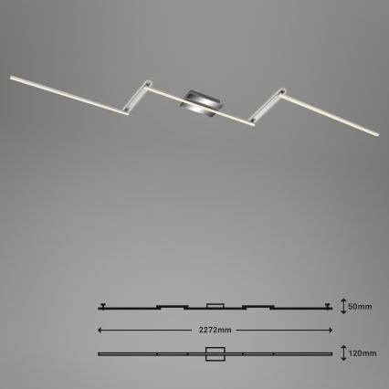 Briloner 3501-018 - LED plafonski luster STAFF 5xLED/4,8W/230V mat hrom
