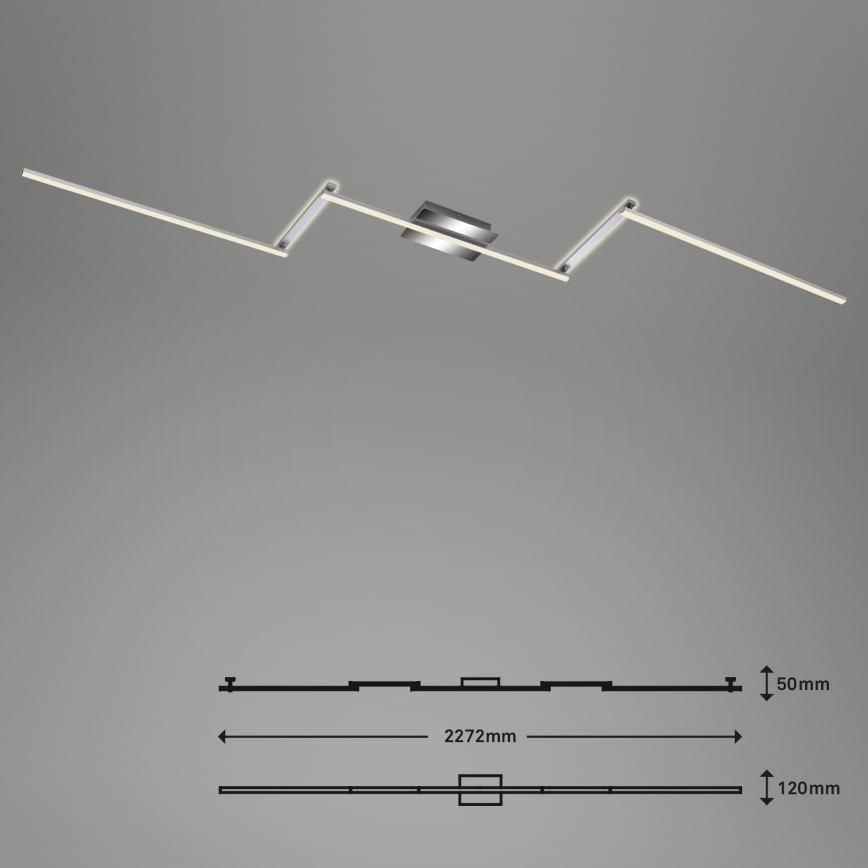 Briloner 3501-018 - LED plafonski luster STAFF 5xLED/4,8W/230V mat hrom