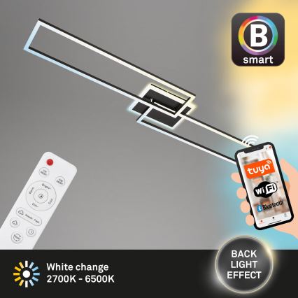 Briloner 3538-015 - LED prigušiva luster FRAME 2xLED/20W/230V 2700-6500K Wi-Fi Tuya + daljinski upravljač