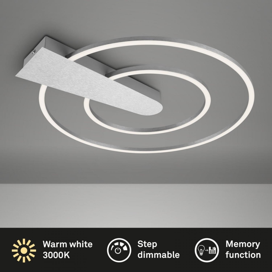 Briloner 3543-018 - LED prigušiva plafonska svetiljka NICO LED/25W/230V matni hrom