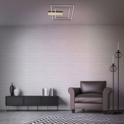 Briloner 3545-017 - LED prigušiva plafonska svetiljka NICO LED/25W/230V zlatna