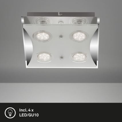 Briloner 3572-048 - LED plafonsko svetlo FLASH 4xGU10/3W/230V