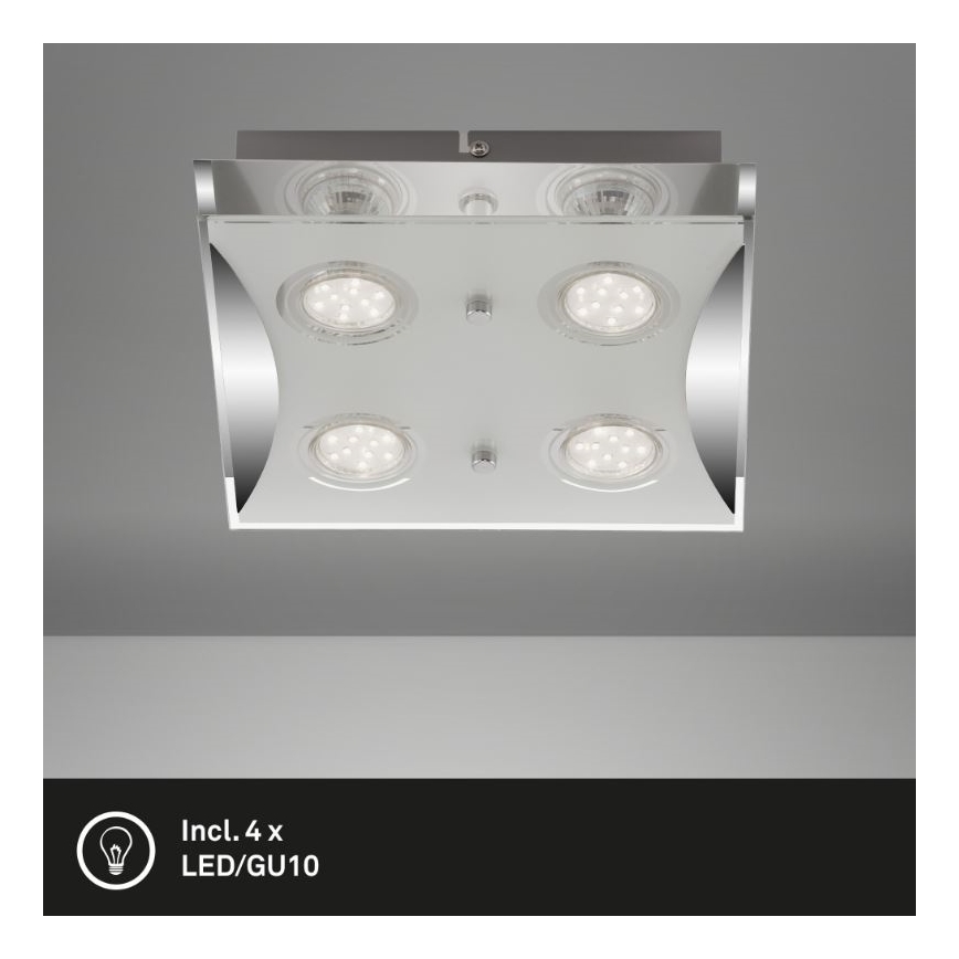 Briloner 3572-048 - LED plafonsko svetlo FLASH 4xGU10/3W/230V