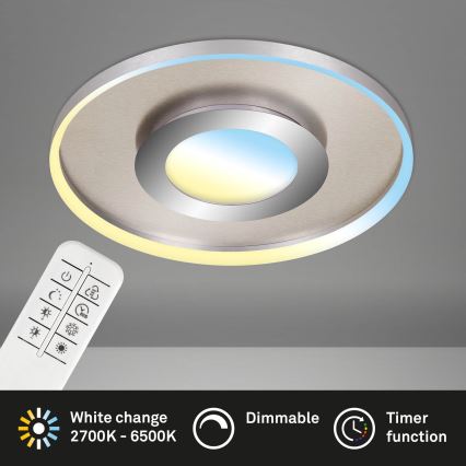 Briloner 3640-012 - LED prigušiva plafonska svetiljka LED/25W/230V 2700-6500K + daljinski upravljač