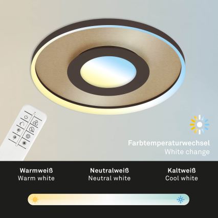 Briloner 3640017 - LED prigušiva plafonska svetiljka FRAME LED/25W/230V 2700-6500K + daljinski upravljač