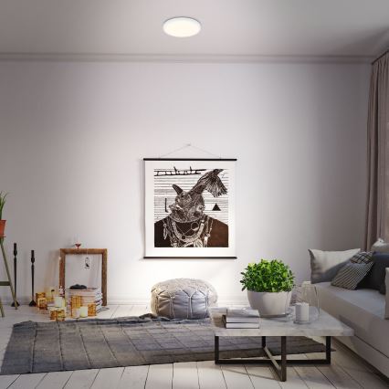 Briloner 3701-016 - LED prigušiva plafonska svetiljka RUNA LED/18W/230V 2700-6500K bela + daljinski upravljač
