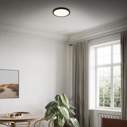 Briloner 3704-015 - LED prigušiva plafonska svetiljka RUNA LED/22W/230V 2700-6500K crna + daljinski upravljač