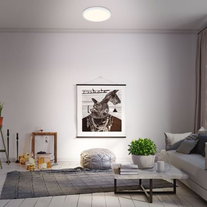 Briloner 3704-016 - LED prigušiva stropna svetiljka RUNA LED/22W/230V 2700-6500K bela + daljinski upravljač