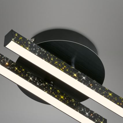 Briloner 3717-025 - LED plafonski luster REY 2xLED/12W/230V crne boje