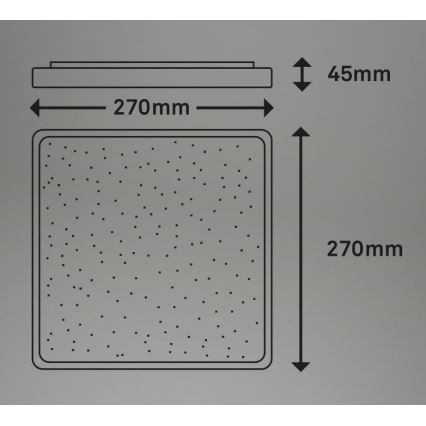 Briloner 3748-414 - LED plafonsko svetlo LINO LED/15W/230V matni hrom