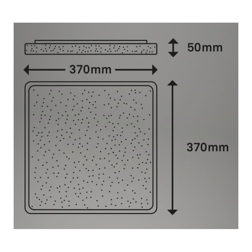 Briloner 3749-414 - LED plafonsko svetlo LINO LED/24W/230V, matni hrom