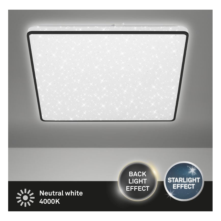 Briloner 3749-415 - LED stropno svetlo LINO LED/24W/230V crna