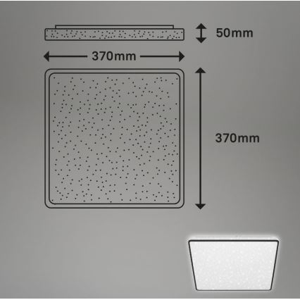 Briloner 3749-415 - LED stropno svetlo LINO LED/24W/230V crna