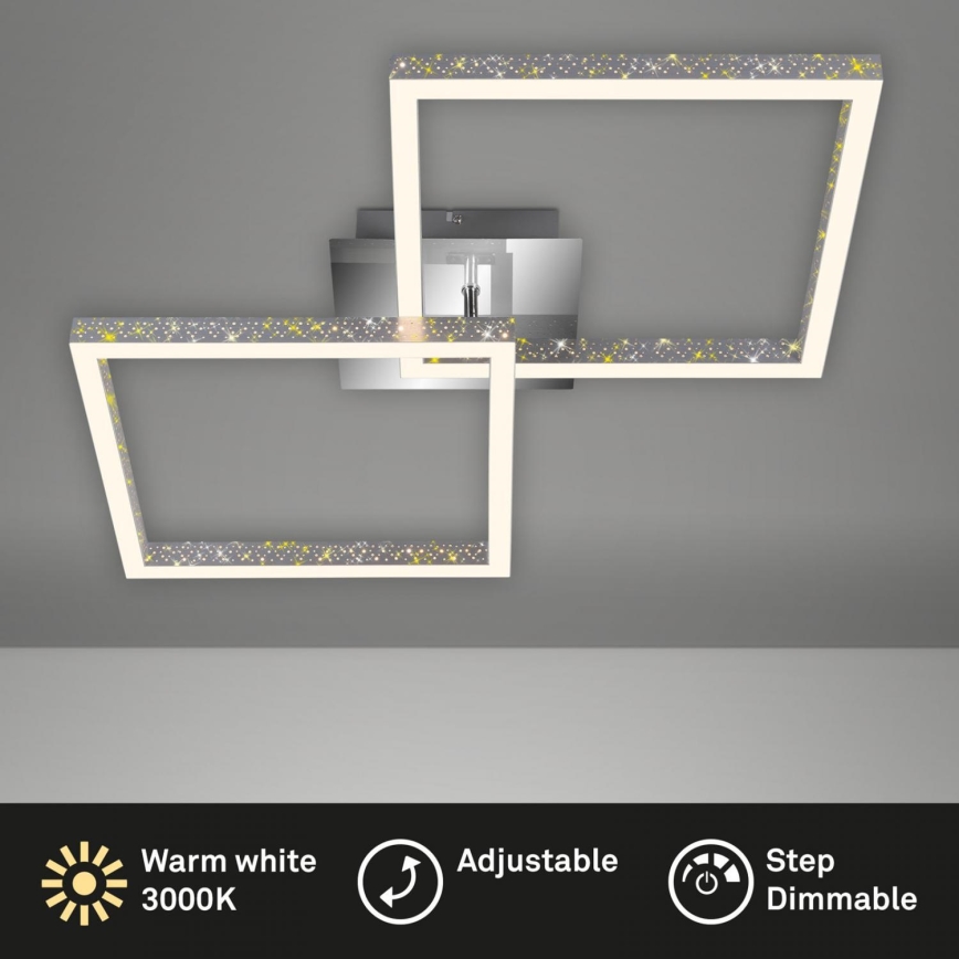 Briloner 3751-019 - LED stropno svetlo (prigušiva) FRAME LED/20W/230V, sjajni hrom