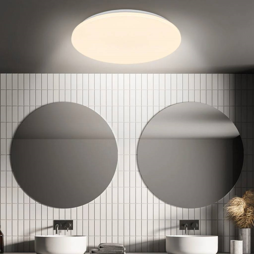 Briloner 3828-016 - LED stropno svetlo za kupatilo sa senzorom pokreta WALK LED/24W/230V IP54 prečnik 35 cm belo