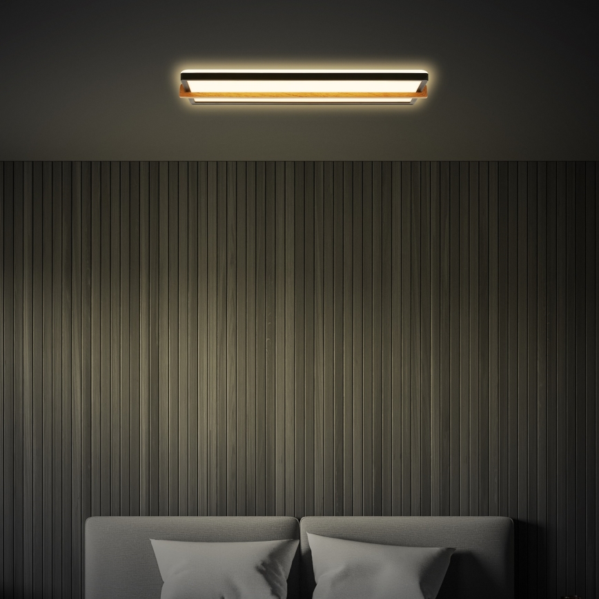 Briloner 3846015 - LED plafonsko svetlo REMSA LED/22W/230V 3000K 60,5x20 cm crna