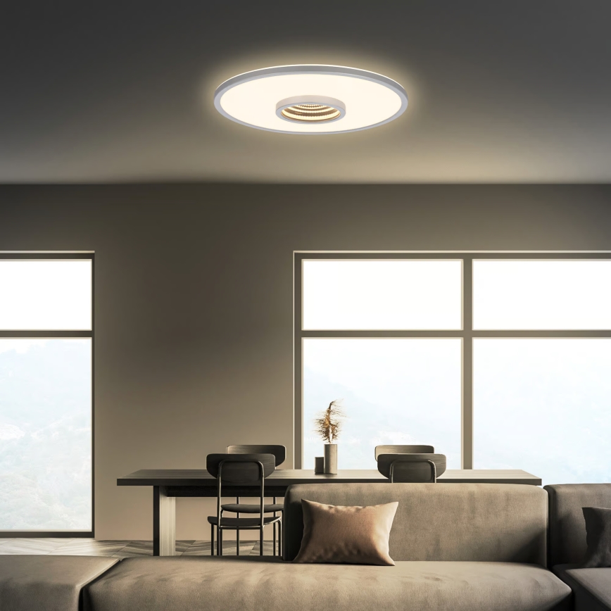 Briloner 3847014 - LED plafonsko svetlo TORO LED/18W/230V, prečnik 42 cm, mat hrom