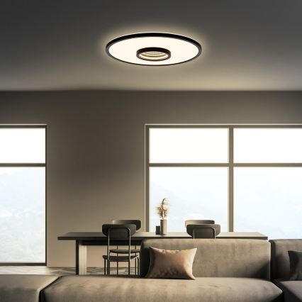 Briloner 3847015 - LED plafonsko svetlo TORO LED/18W/230V, prečnik 42 cm, crno