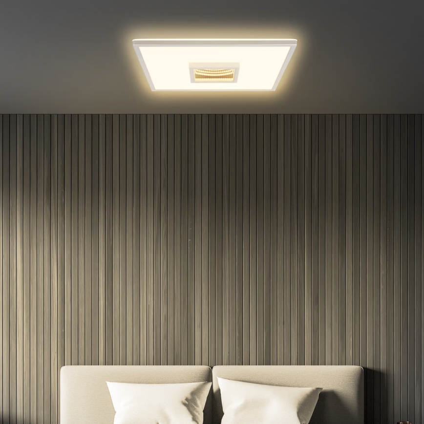 Briloner 3848014 - LED plafonsko svetlo TORO LED/18W/230V 42x42 cm matni hrom