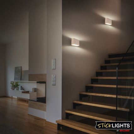 Briloner 3878011 - LED punjivo zidno svetlo sa senzorom pokreta i sumraka CHAT LED/3W/5V 2000 mAh bež