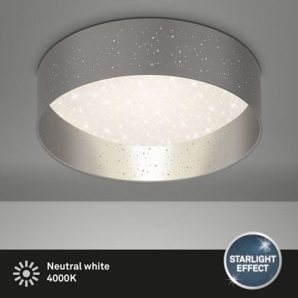 Briloner 3882-014 - LED plafonsko svetlo MAILA STARRY LED/18W/230V siva/srebrna