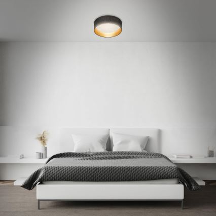 Briloner 3882-015 - LED stropno svetlo MAILA STARRY LED/18W/230V crna/zlatna