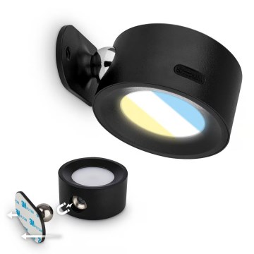 Briloner 3896015 - LED prigušiva punjiva zidna svetiljka TARI LED/1,6W/5V 1500 mAh crna