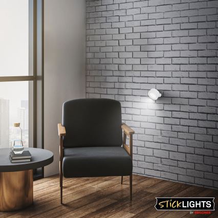 Briloner 3896016 - LED prigušiva punjiva zidna svetiljka TARI LED/1,6W/5V 1500 mAh bela