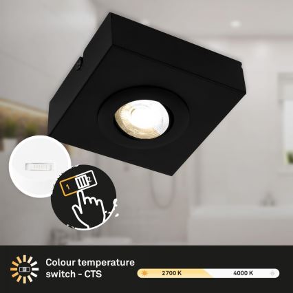 Briloner 3996015 - LED spot svetiljka CTS LED/4W/230V 2700/4000K crna