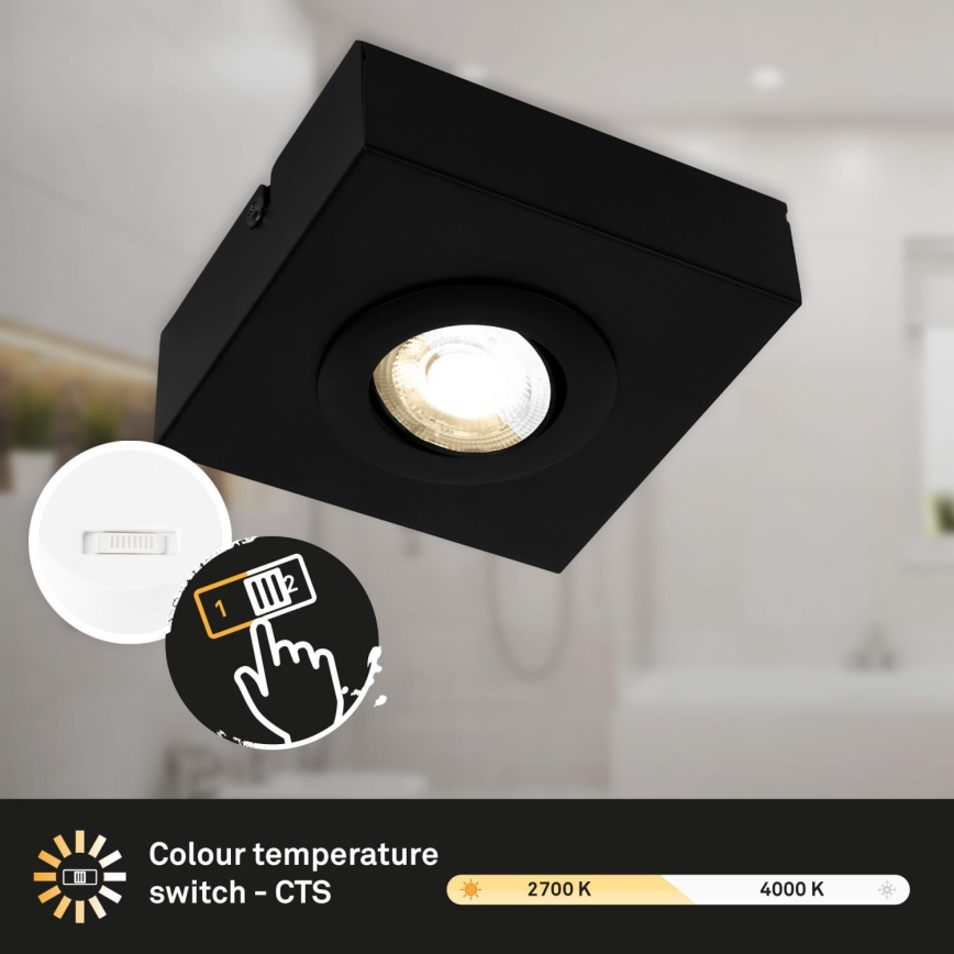 Briloner 3996015 - LED spot svetiljka CTS LED/4W/230V 2700/4000K crna