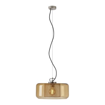 Briloner 4018-017 - Luster na sajli SEVENTIES 1xE27/40W/230V zlatni