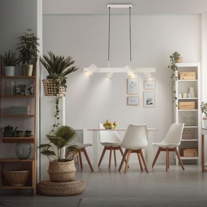 Briloner 4058044 - Luster na sajli ERA 4x GU10/10W/230V krem