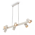 Briloner 4058064 - Luster na sajli ERA 6xGU10/10W/230V krem boje