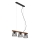 Briloner 4077-035 - Luster na sajli WOOD & STYLE 3xE14/25W/230V kaučukovac